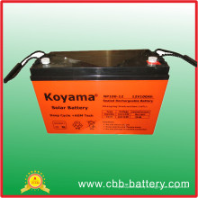 Batterie solaire d&#39;urgence de batterie de la batterie 12V100ah VRLA de cycle profond d&#39;UPS